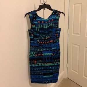 Plenty by Tracy Reese sleeveless multi-color short dress. Size 0. Fully lined.